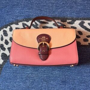 Coach Two-Tone Pink and Orange Satchel